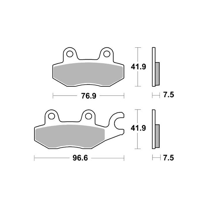 SBS klocki hamulcowe KH197 street performance (excel) sinter
