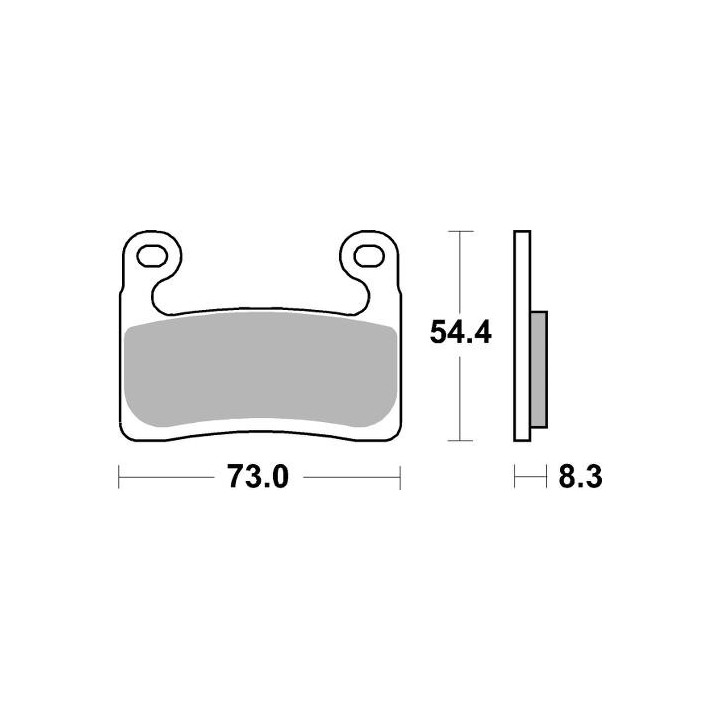 SBS klocki hamulcowe KH724 street performance (excel) sinter