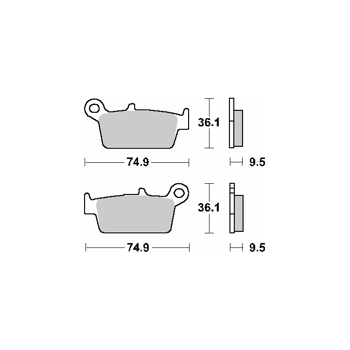 SBS klocki hamulcowe KH131 street standart ceramic