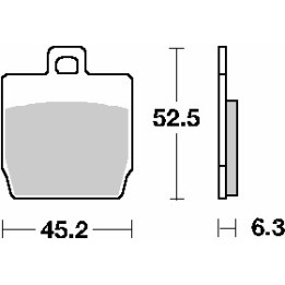 SBS klocki hamulcowe KH268 street standart ceramic