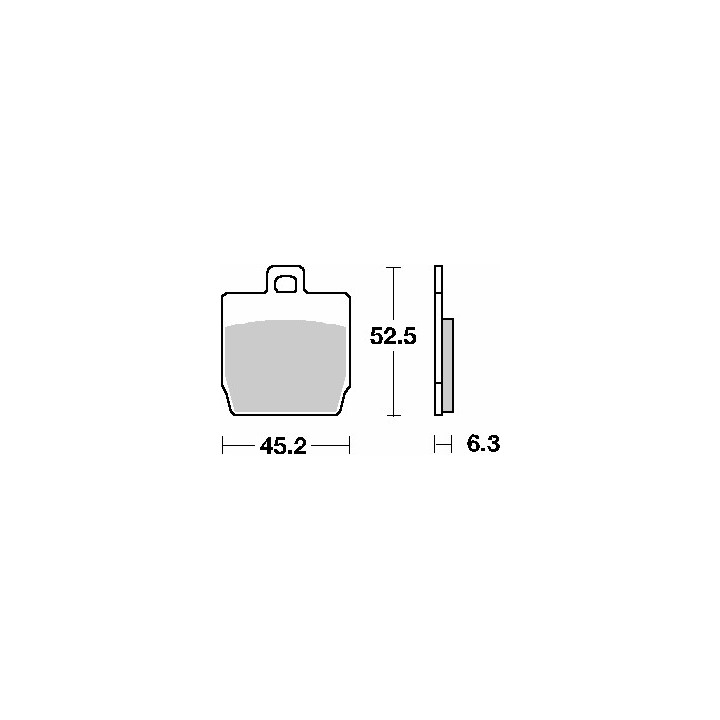 SBS klocki hamulcowe KH268 street standart ceramic