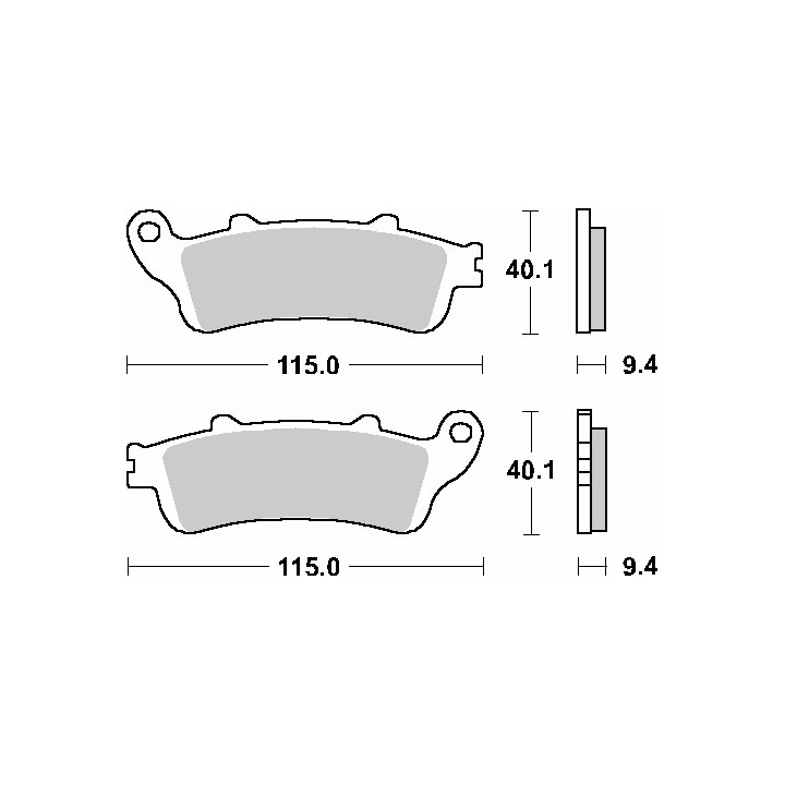 SBS klocki hamulcowe przód KH281 /KH261 street standart ceramic honda fes 125/150 pantheon '98-'06