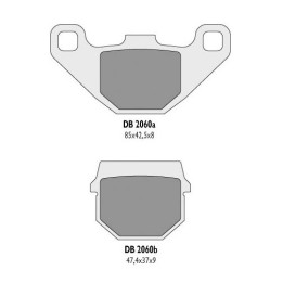 DELTA BRAKING klocki hamulcowe KH83 - zastępują DB2060MX-D i DB2060QD-D