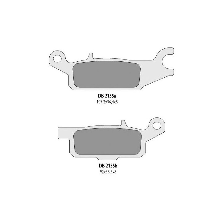 DELTA BRAKING klocki hamulcowe KH443 yamaha yfm 550 grizzly '11-14, yfm 700 grizzly '07-18 lewy przód - zastępują DB2155MX-D or…