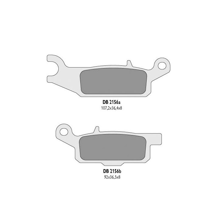 DELTA BRAKING klocki hamulcowe KH444 yamaha yfm 550 grizzly '11-14, yfm 700 grizzly '07-18 prawy przód - zastępują DB2156MX-D o…