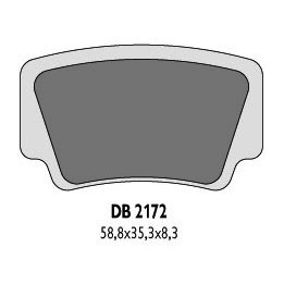DELTA BRAKING klocki hamulcowe KH463 ktm quad - zastępują DB2172MX-D oraz DB2172QD-D