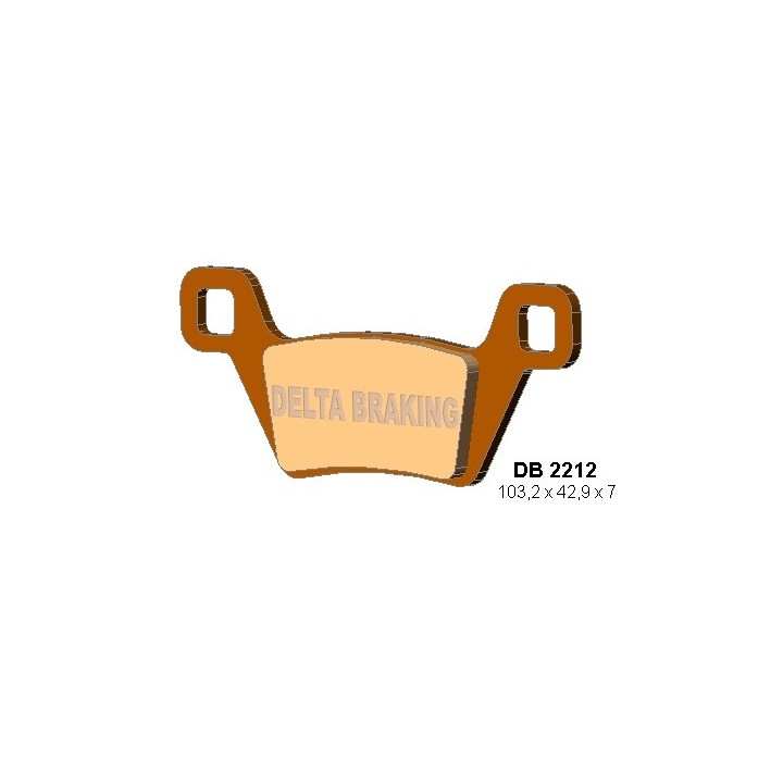 DELTA BRAKING klocki hamulcowe KH600 kymco mxu - zastępują DB2212MX-D oraz DB2212QD-D