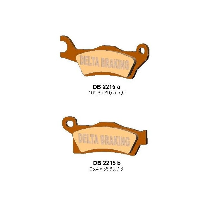 DELTA BRAKING klocki hamulcowe KH617 can-am outlander 800/1000 '12, renegade 1000 '12 prawy przód, tył - zastępują DB2215MX-D o…