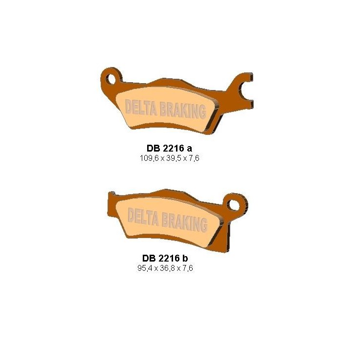 DELTA BRAKING klocki hamulcowe KH618 can-am outlander 800/1000 '12, renegade 1000 '12 lewy przód - zastępują DB2216MX-D oraz DB…