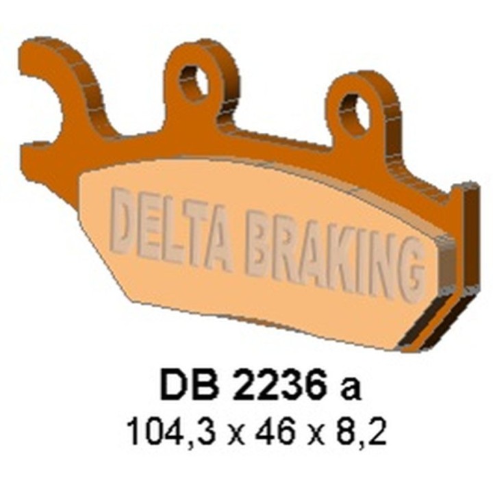 DELTA BRAKING klocki hamulcowe KH645 can am maveric 1000 prawy - zastępują DB2236MX-D oraz DB2236QD-D