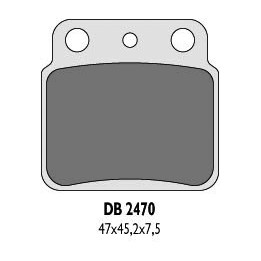 DELTA BRAKING klocki hamulcowe KH137 LTZ400 / LTR450 tył - zastępują DB2470MX-D oraz DB2470QD-D