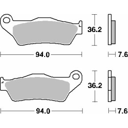 SBS klocki hamulcowe KH181 ceramic