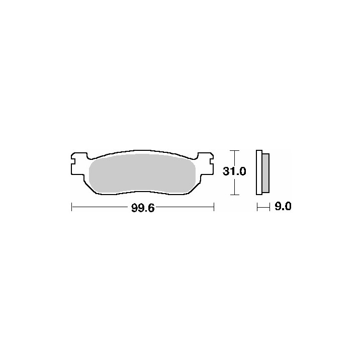 SBS klocki hamulcowe KH275 street standart ceramic