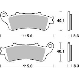 SBS klocki hamulcowe KH261 / KH281 street standart ceramic
