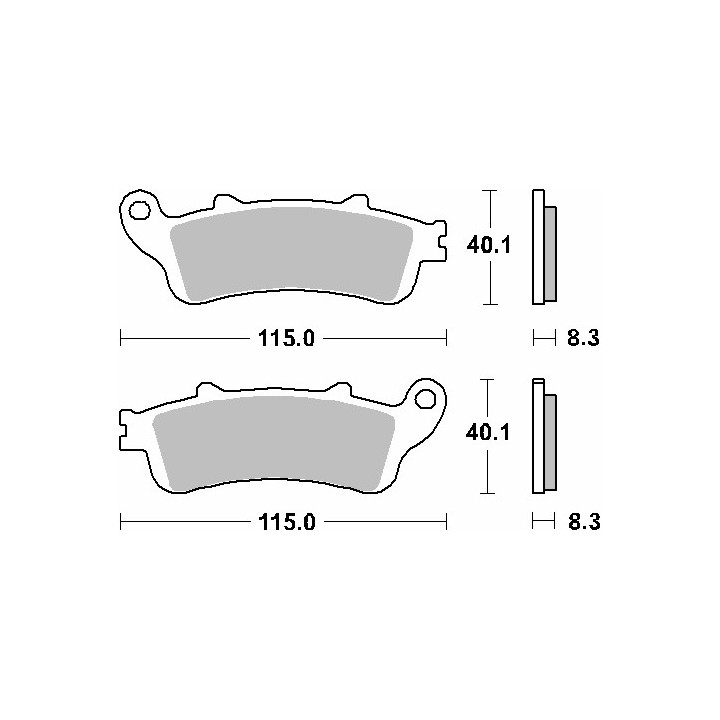 SBS klocki hamulcowe KH261 / KH281 street standart ceramic