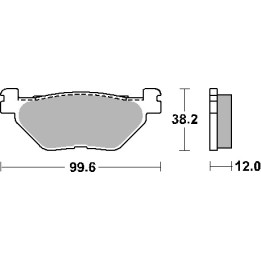 SBS klocki hamulcowe KH319 street standart ceramic