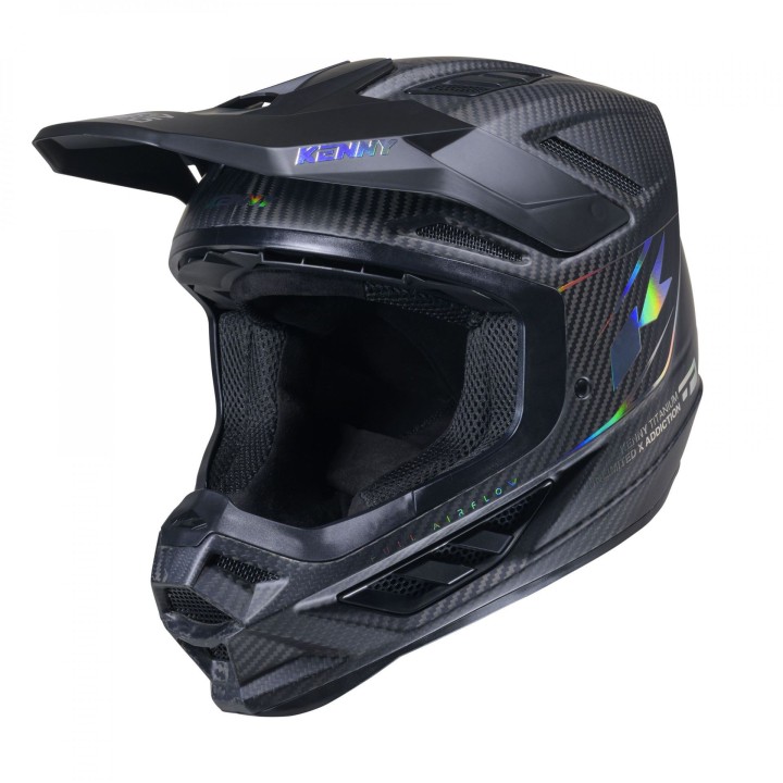 KENNY RACING KASK CROSS/ENDURO TITANIUM CARBON MATT HOLOGRAPHIC