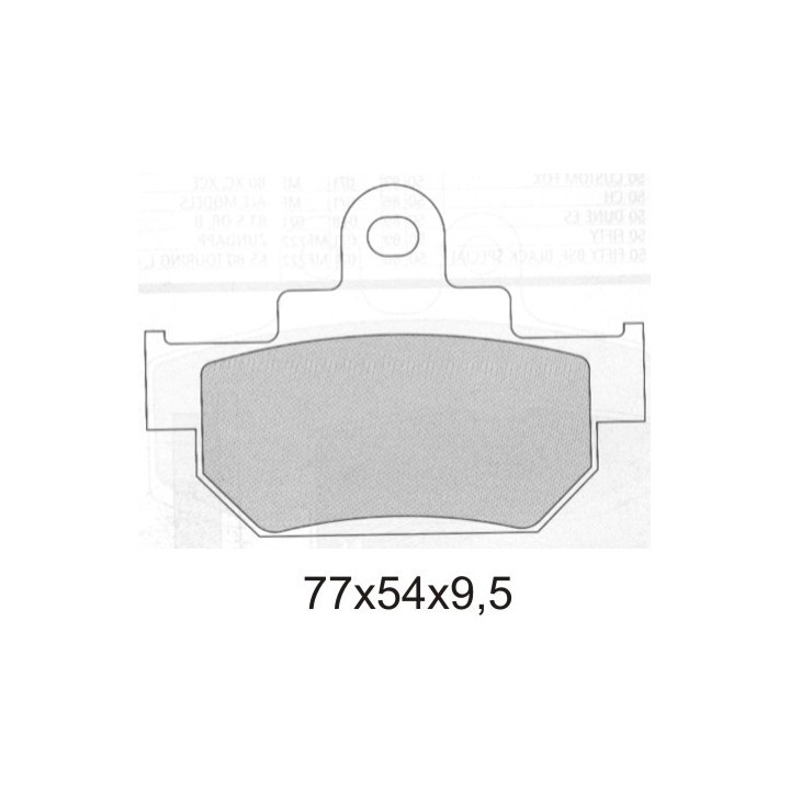 GALFER klocki hamulcowe KH106/2 spiek metaliczny (złote) (grubość 9,5MM)