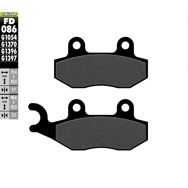 GALFER klocki hamulcowe KH135 / KH214 półmetaliczne