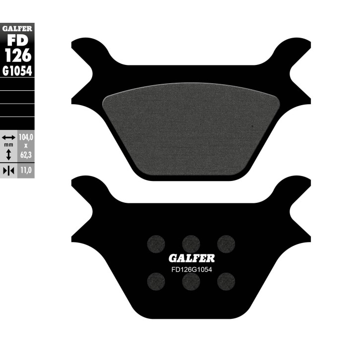 GALFER klocki hamulcowe KH200 półmetaliczne harley davidson