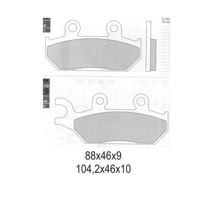 GALFER klocki hamulcowe KH172 półmetaliczne (oferta specjalna)