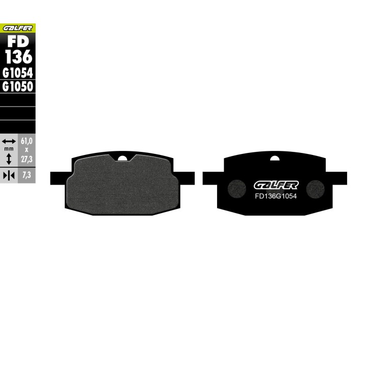 GALFER klocki hamulcowe KH169 półmetaliczne