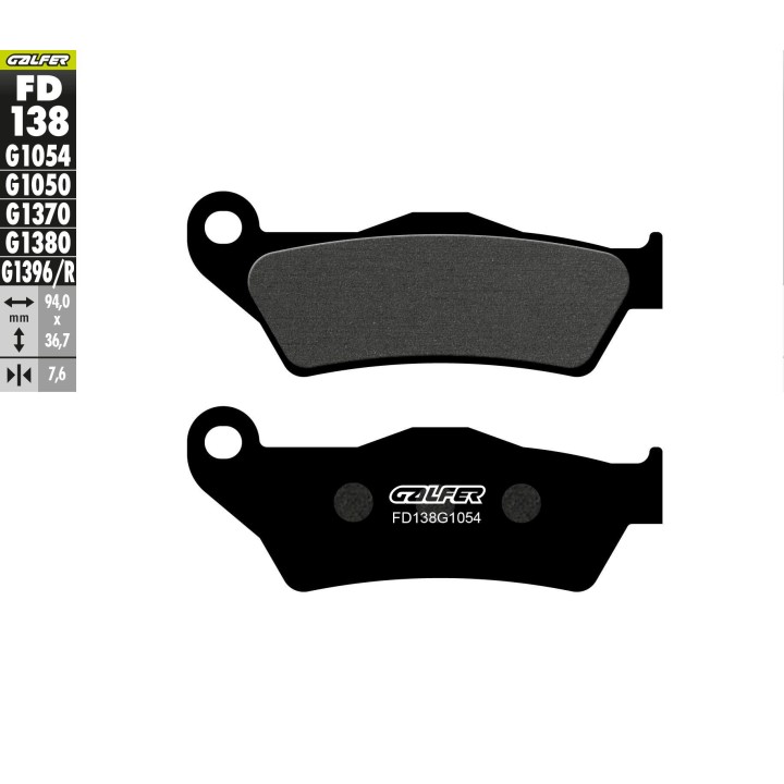 GALFER klocki hamulcowe KH181 półmetaliczne (brembo)