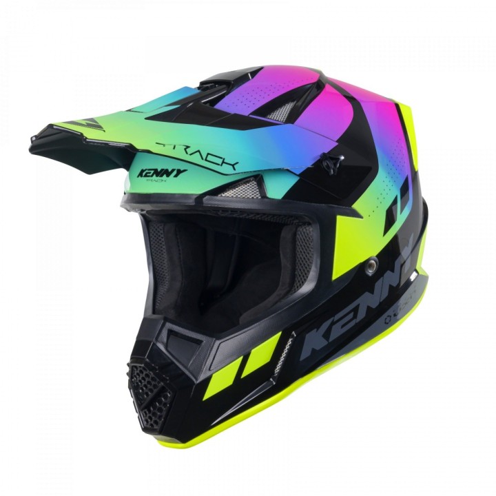 KENNY RACING KASK CROSS/ENDURO MODEL TRACK GRAPHIC NEON - 64 CM )