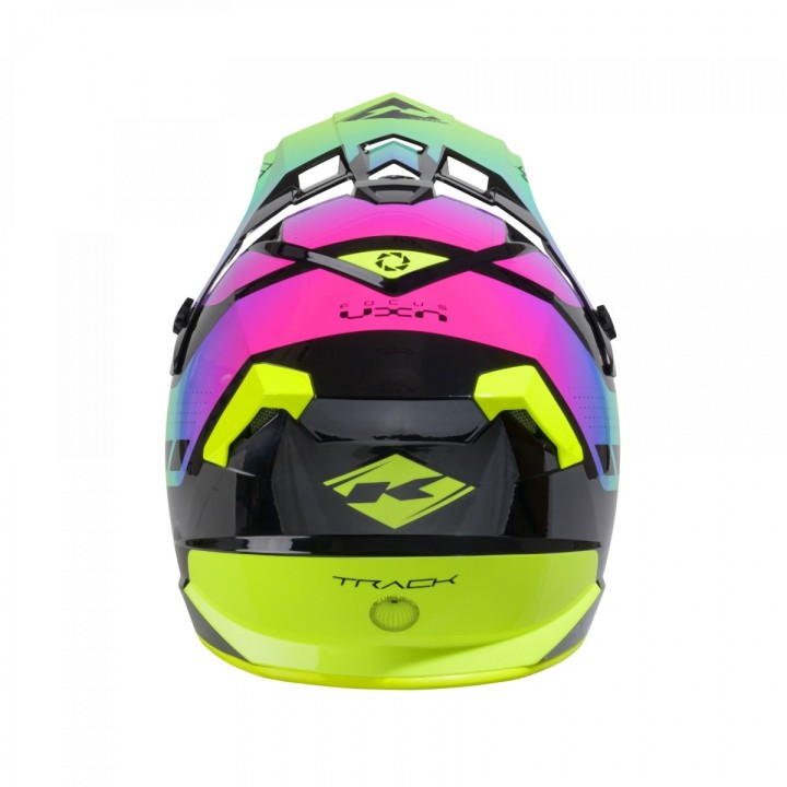 KENNY RACING KASK CROSS/ENDURO MODEL TRACK GRAPHIC NEON - 64 CM )