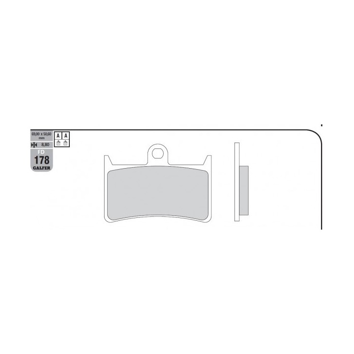 GALFER klocki hamulcowe KH252 / KH380 półmetaliczne (oferta specjalna)