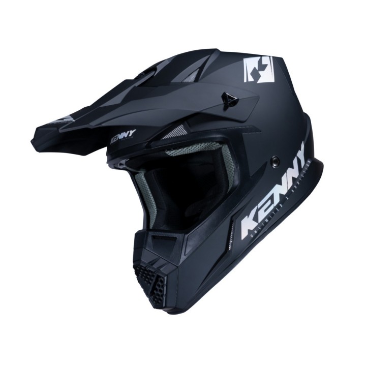 KENNY RACING KASK CROSS/ENDURO MODEL TRACK SOLID MATT BLACK HOLOGRAPHIC - 64 CM )