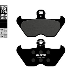 GALFER klocki hamulcowe KH407 / KH246 półmetaliczne bmw przód