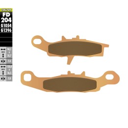 GALFER klocki hamulcowe KH258 spiek metaliczny (złote) off road