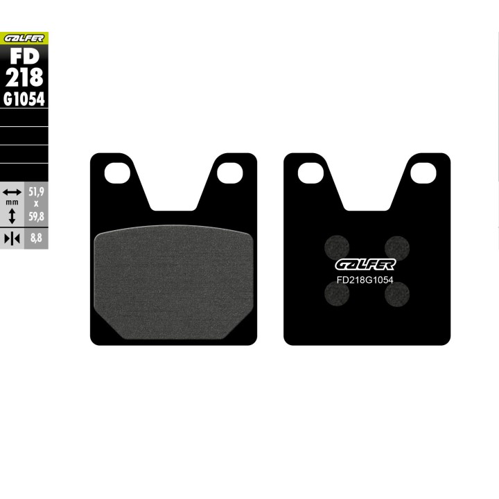 GALFER klocki hamulcowe KH267 półmetaliczne yamaha R1 '98-'00; xjr 1300 '00 tył