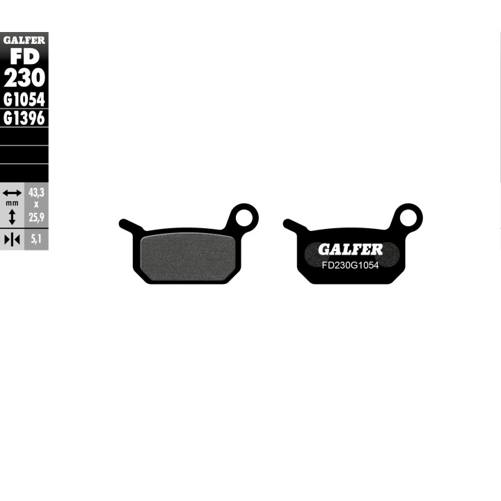 GALFER klocki hamulcowe KH325 półmetaliczne