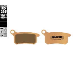 GALFER klocki hamulcowe KH357 spiek metaliczny (złote) off road, ktm SX65 '02- , SX85 '03-'11