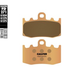 GALFER klocki hamulcowe KH335 spiek metaliczny (złote) street bmw przód (bmw R1100/1150/1200, K1200/1300)