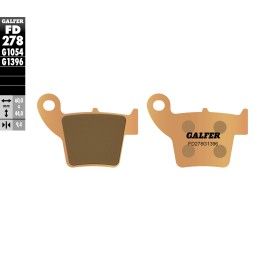 GALFER klocki hamulcowe KH346 spiek metaliczny (złote) off road