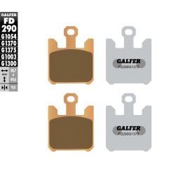 GALFER klocki hamulcowe KH369/4 spiek metaliczny (złote) sport