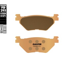 GALFER klocki hamulcowe KH319/2 spiek metaliczny (złote) street