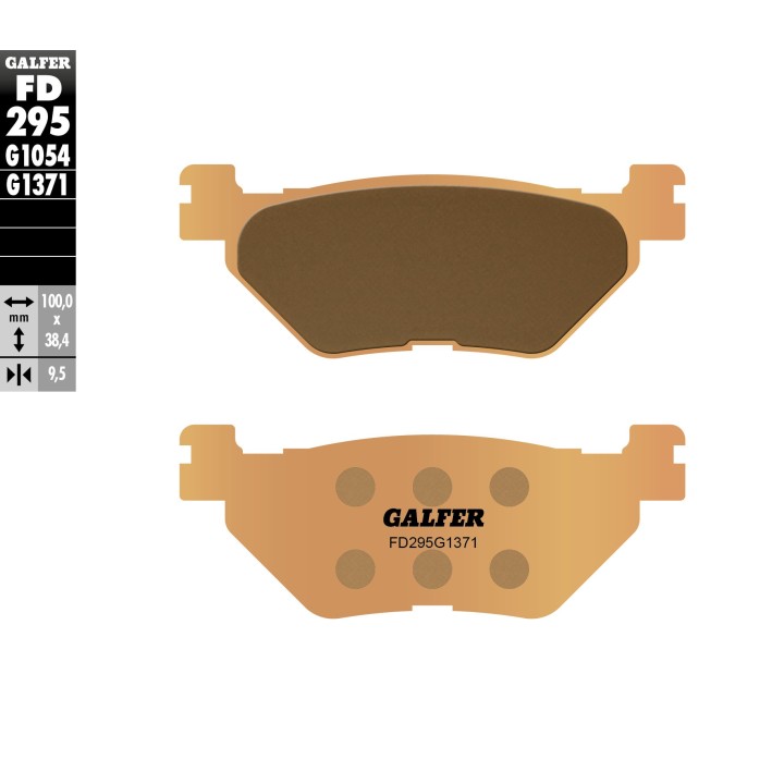 GALFER klocki hamulcowe KH319/2 spiek metaliczny (złote) street