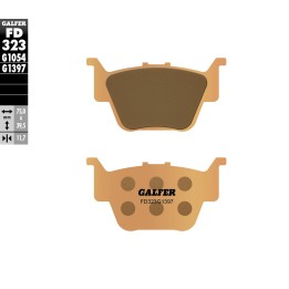GALFER klocki hamulcowe KH373 spiek metaliczny (złote) ATV tył honda trx 420 '09- ,trx 450R '04-'05, trx 680 rincon '03