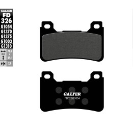 GALFER klocki hamulcowe KH390 półmetaliczne honda cbr 600/1000RR przód
