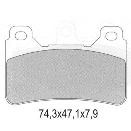 GALFER klocki hamulcowe KH390 półmetaliczne honda cbr 600/1000RR przód (oferta specjalna) wycofane z oferty