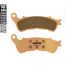 GALFER klocki hamulcowe KH388 spiek metaliczny (złote) street, przód honda CBF/CB/DN-01/GL 1800/NC 700/XL 1000V/XL 700V/VFR 800…