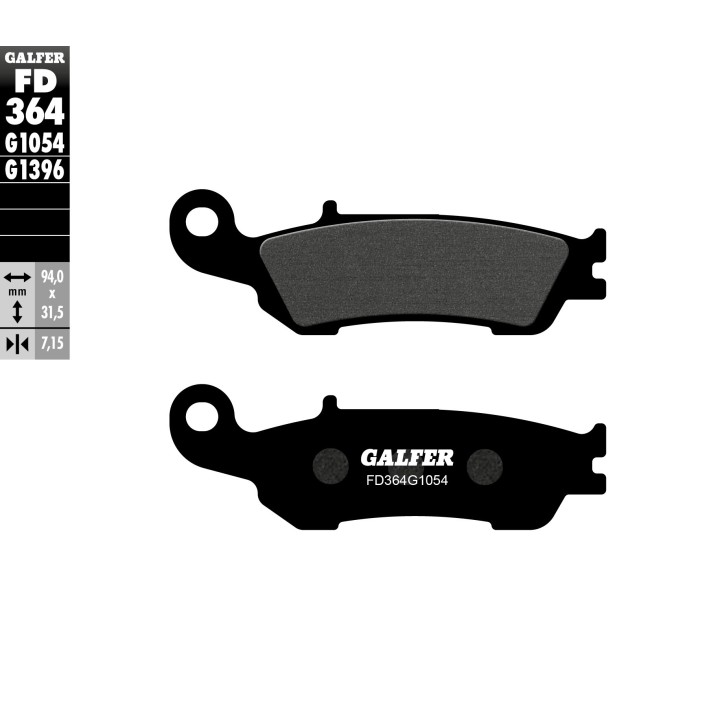 GALFER klocki hamulcowe KH450 półmetaliczne off road