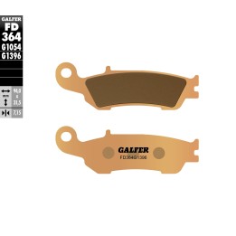 GALFER klocki hamulcowe KH450 spiek metaliczny (złote) off road