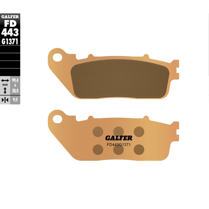 GALFER klocki hamulcowe KH488 spiek metaliczny (złote) street