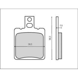 BRENTA klocki hamulcowe KH047 (organic)