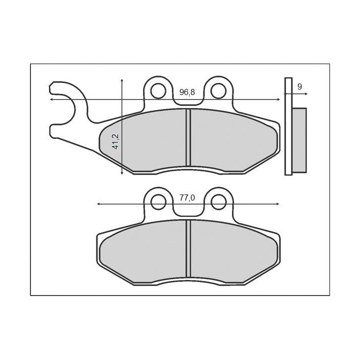 BRENTA klocki hamulcowe KH353 (organic) aprilia / piaggio / vespa / derbi przód